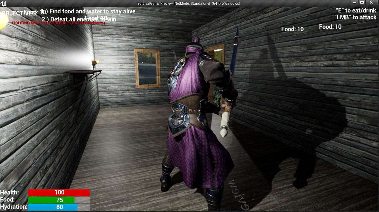 This is an image of a survival game